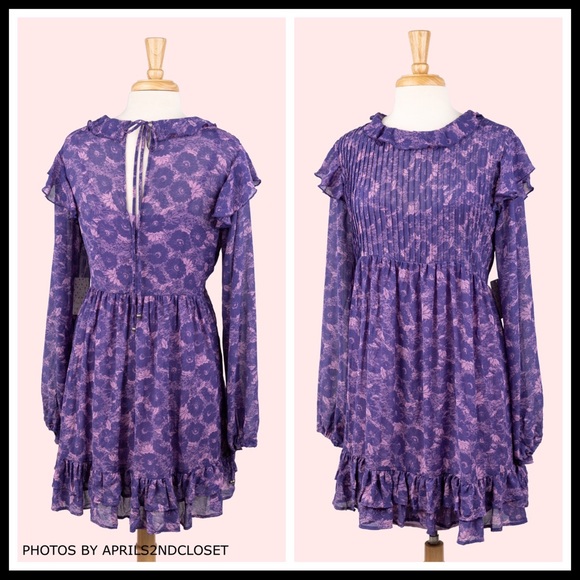 FREE PEOPLE BOHO FLOWY BABYDOLL MINI DRESS A2C - Picture 14 of 16